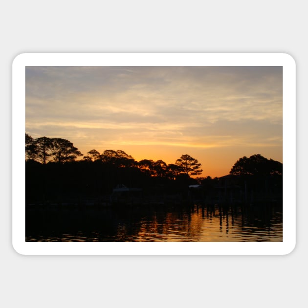 Sunrise in the Grand Lagoon Sticker by Ckauzmann